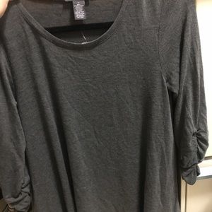 NWT Chelsea & Theodore Asymmetrical Hem Sweater Lg